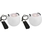 Unfathomable 2 Adet LED Poi Topları Glow Poi Topları LED Glow Oyuncak Light Up Topları Gökkuşağı Yüksek Strobe Dönen Top Çocuk Yetişkinler Için (Yurt Dışından)