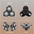 Unfathomable Philips Için Tıraş Makinesi Başlığı RQ12 RQ10 RQ11 RQ32 Norelco Sensotouch 3D Toplu RQ1250CC RQ1260CC RQ1290CC RQ1150 RQ1130 RQ1175 (Yurt Dışından) - Süpürge Yedek