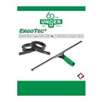 unger Ergotec Camçek 45 cm + 2 adet 92cm Unger Soft Lastik