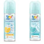 Uni Baby 150 ml Çiçeksi Ferahlık + Uni Baby 150 ml Bebeksi Dokunuş Bebek Kolonyası