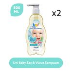 Uni Baby 2x500 ml Saç ve Vücut Şampuanı