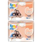 Uni Baby 6x52'li Aile Islak Havlu