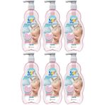 Uni Baby 6x700 ml Kolay Tarama Saç ve Vücut Pompalı Bebek Şampuanı