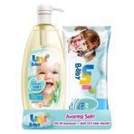 Uni Baby 700 ml Saç ve Vücut Şampuanı + Aktif 52'li Islak Mendil