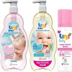 Uni Baby 900 ml Bebek Şampuan+700 ml Kolay Tarama Şampuanı+200 ml Saç Tarama Sprey 3'lü Set