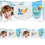 Uni Baby Aktif Islak Mendil 72 Yaprak 3lü paket