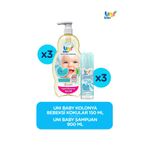 Uni Baby Bebek Bakım Seti (Bebeksi Kokular Kolonya 3 * 150 ml + Şampuan 3 * 900ml)