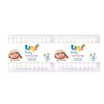 Uni Baby Bebekler İçin Emniyetli 60x2 Adet Kulak Temizleme Çubuğu
