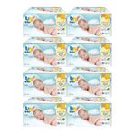 Uni Baby Hassas Yeni Doğan 40x24 Yaprak Narin Ciltler İçin Islak Havlu