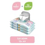 Uni Baby İlk Adım Aloe Veralı 3x52 Adet Islak Mendil