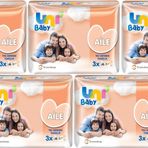 Uni Baby Islak Havlu Mendil Aile 52 Yaprak (15 Li Set) 780 Yaprak (5Pk*3)