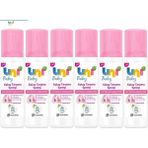 Uni Baby Kolay Saç Tarama Spreyi 200ML (6 Lı Set) Paraben İçermez Zor Taranan Saçlara Özel - Şeffaf