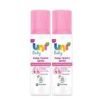 Uni Baby Kolay Tarama Spreyi, 200 ml x 2 Adet, Bebek Saç Bakım Seti