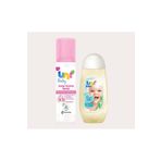 Uni Baby Kolay Tarama Spreyi + Saç ve Vücut Şampuanı 200 ml 123 Pembe Unı Baby