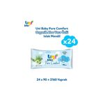 Uni Baby Pure Comfort Aloe Vera Özlü Islak Mendil 90 Lı X 24 Adet