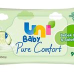 Uni Baby Pure Comfort Bebek Losyonlu ve Salatalık Özlü Islak Mendil 12x90 1080 Yaprak