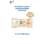 Uni Baby Pure Comfort Beyaz Sabun Kokulu 90x12'li 1080 Yaprak Islak Mendil