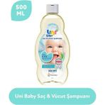 Uni Baby Saç ve Vücut Şampuan 500 ml Alkol İçermez Göz Yakmayan Formül ile Hassas Ciltlere Özel