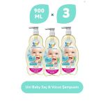 Uni Baby Saç Ve Vücut Şampuan 9000 Ml X 3 Adet