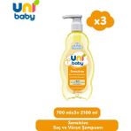 Uni Baby Sensitive Saç Ve Vücut Şampuanı 700 ML 3'lü