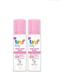 Uni Baby Unisex Kolay Tarama Spreyi 200 ml 2'li Şeffaf Renkli Hassas Ciltler İçin Özel Formül