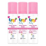 Uni Baby Zor Taranan Saçlara Özel Kolay Saç Tarama Spreyi 200 Ml 3 Adet