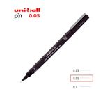 Uni-Ball Akrilik Uçlu Fine Line Pin 0.05 mm Siyah Çizim Kalemi