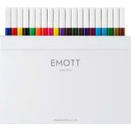 Uni-Ball Akrilik Uclu Kalem Emott 0.4 Mm Fineliner 40'Li Karisik Set