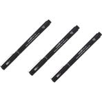 Uni-Ball Pin Fine Line Akrilik Uçlu Teknik Çizim Kalemi 0.1 mm Siyah 3'lü