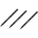 Uni-Ball Pin Fine Line Akrilik Uçlu Teknik Çizim Kalemi 0.2 mm Siyah 3'lü