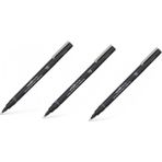 Uni-Ball Pin Fine Line Akrilik Uçlu Teknik Çizim Kalemi 0.3 mm Siyah 3'lü