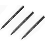 Uni-Ball Pin Teknik Çizim Kalemi 0.5 mm Siyah 3'lü