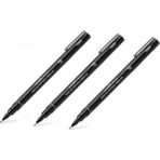 Uni-Ball Pin Teknik Çizim Kalemi 0.7 mm Siyah 3'lü