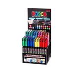 uni-ball posca 0.7 mm su bazlı poster kalemi markörü 80 li set pc-1mr/80p set - Yok