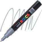 Uni-Ball Posca 0.7 Su Bazlı Poster Markör Kalem Gümüş pc-1m (6 Lı Paket)