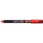 uni-ball posca 0.7 su bazlı poster markör kalem kırmızı pc-1mr (6 lıı paket) - Yok