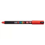 Uni-Ball Posca 0.7 Su Bazlı Poster Markör Kalem Kırmızı Pc-1Mr (6 Lıı Paket)
