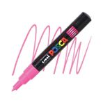 uni-ball posca 0.7 su bazlı poster markör kalem neon pembe pc-1m (6 lı paket) - Yok