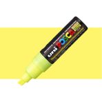 uni-ball posca 8.0 mm kesik uç su bazlı poster markör kalem fosforlu sarı pc-8k (6 lı paket) - Yok