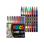 Uni-Ball Posca Pc-3M (0.9-1.3Mm) Marker Kalem Seti 16 Renk