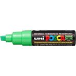uni-ball posca su bazlı boyama kalemi 8.0 poster markörü 8.0 mm fosforlu yeşil pc-8k (6 lı paket) - Yok