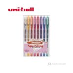 Uni-ball Signo Sparkling Simli Jel Mürekkepli Kalem 8'li Paket (UM-120SP)