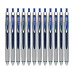 Uni-Ball ubn178 Vision tükenmez kalem, baskı mekanizmalı, orta, 0,6 mm uç, 0,4 mm çizgi mavi Ref 9007081 [12 adet]