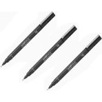 Uni-Ball Uni Pin Teknik Çizim Kalemi 0.5 mm Siyah 3 Adet