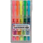 Uni-Ball Uni Promark Eye Cep Tipi Fosforlu Kalem (İşaretleme Kalemi) 1.5 - 4Mm 5 Renk Usp-105/5C (5 Li Set) ekru
