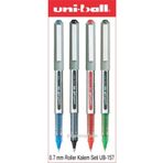 Uni-Ball Uniball Eye Fine 0.7 mm Roller Kalem Seti 4 Adet UB-157