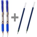 Uni-Ball Uniball Signo Broad UM-153 Mavi İmza Kalemi 4 Adet Yedeği ile Birlikte