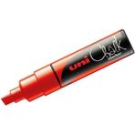 Uni Chalk Marker Wet Wipe Pwe-8k Kesik Uçlu Sıvı Tebeşir Kalemi Kırmızı