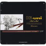 uni Merhaba Ahşap Kalem Sanat Seti - 10B - 10H - 22'li Kutu (HUAS)