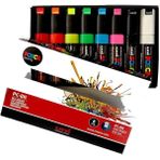 Uni PC-8K 7+1P 02 Florasan Renkler Posca Poster Markörü Set